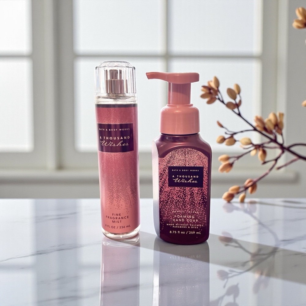 Bath & Body Works A Thousand Wishes Fragrance Mist & Hand Soap Bundle
